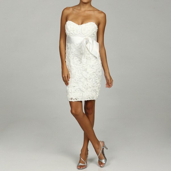 Eliza J Women's Strapless Bridal Gown - 13792279 - Overstock.com ...