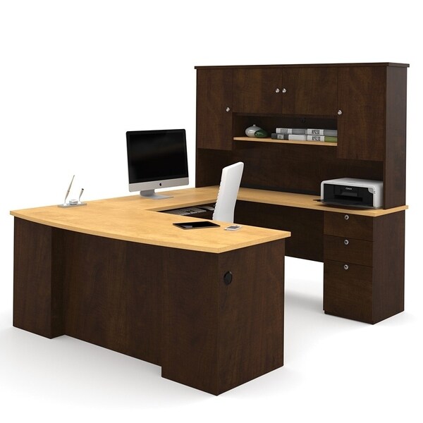 Shop Bestar Manhattan U-shaped Workstation Desk - Free Shipping Today ...