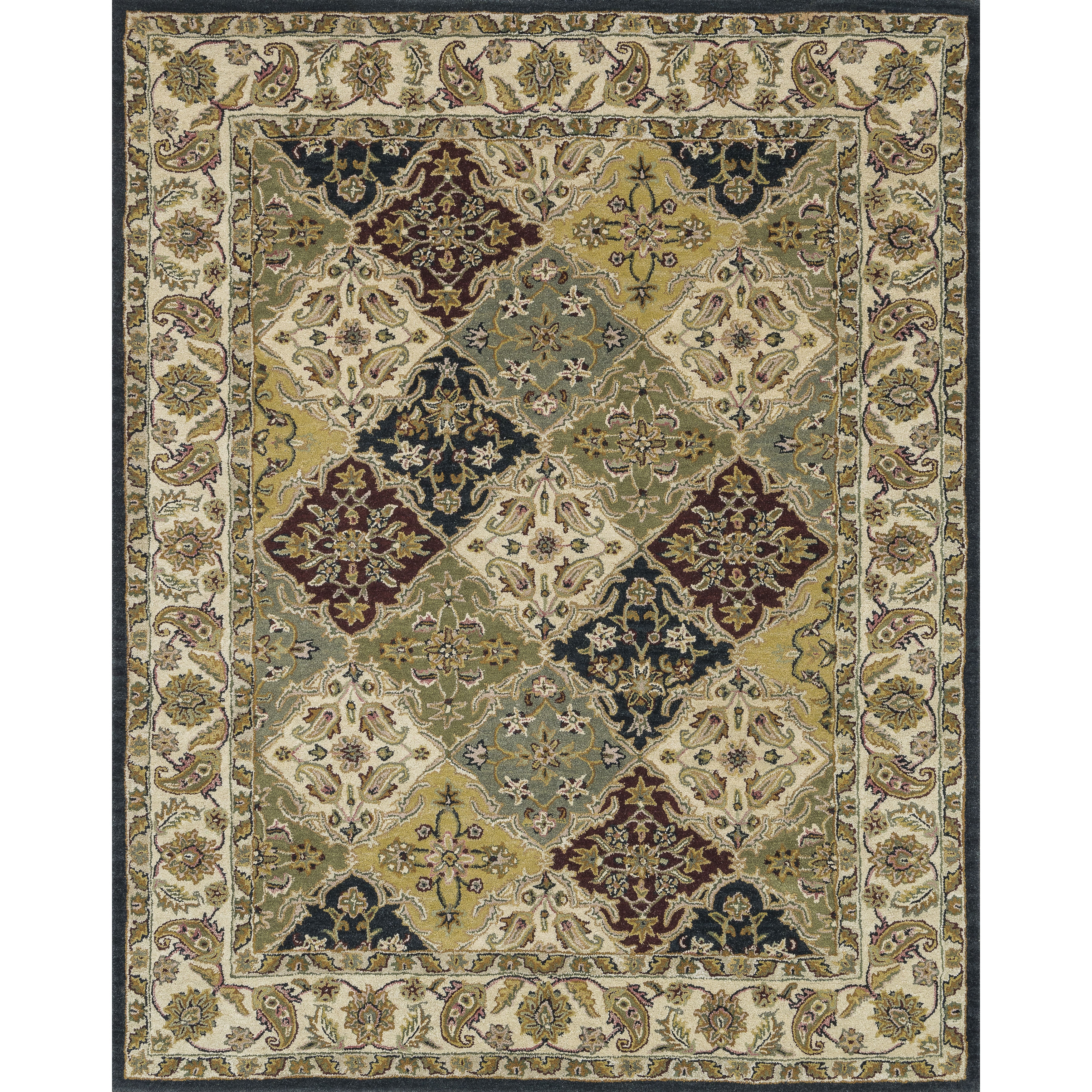 Hand tufted Genus Multi Wool Rug (79 X 99)