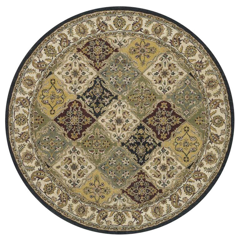 Hand-tufted Mason Maroon/ Black Runner Rug