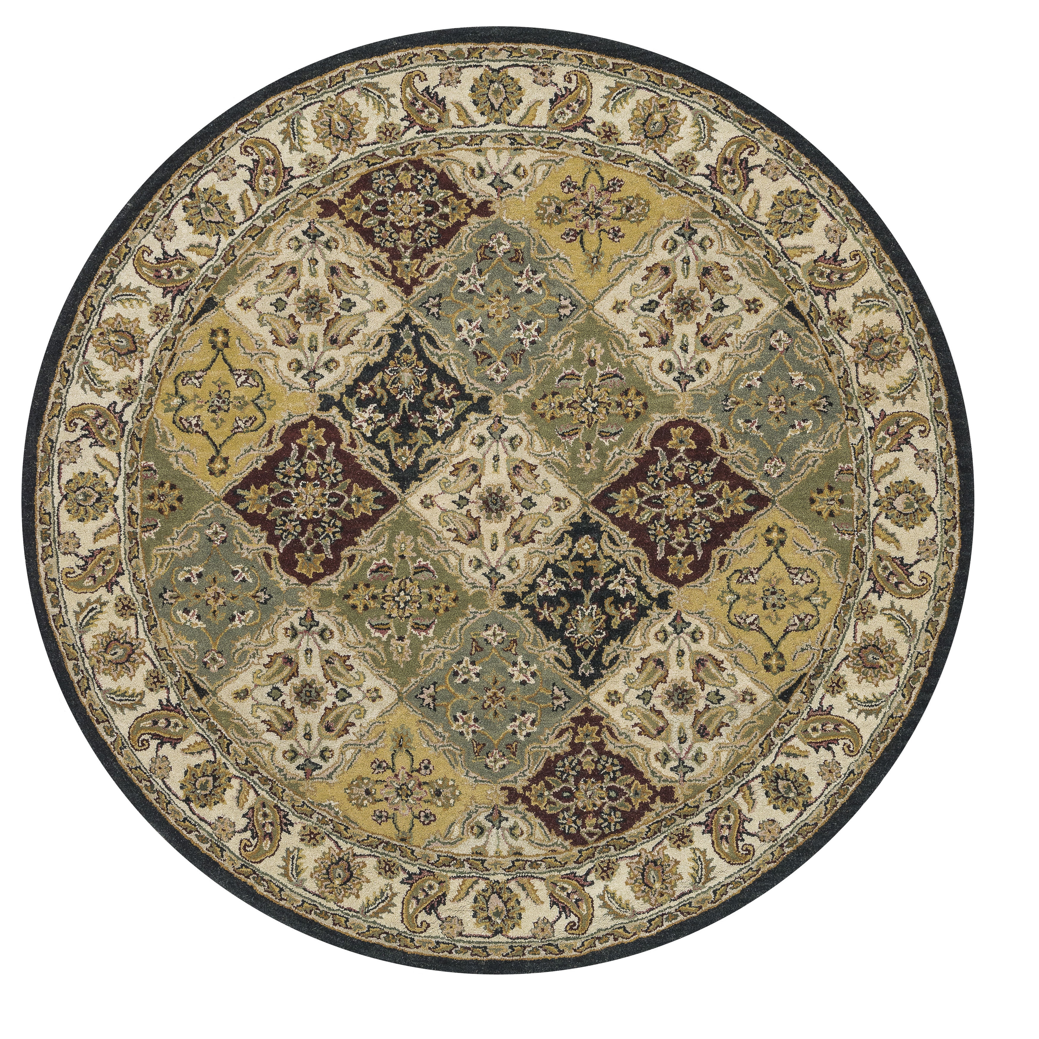 Hand tufted Mason Multi Wool Rug (8 Round)