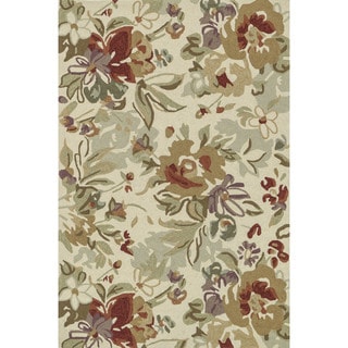 Hand hooked Charlotte Ivory/Multi Rug (76 x 96)   13794498