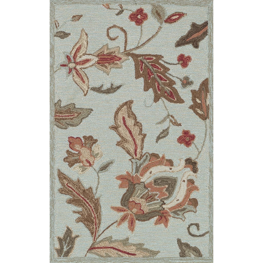 Alexander Home Valentina Hand-hooked Blue Rug