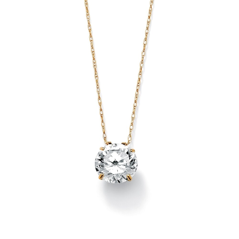 gold cubic zirconia pendants