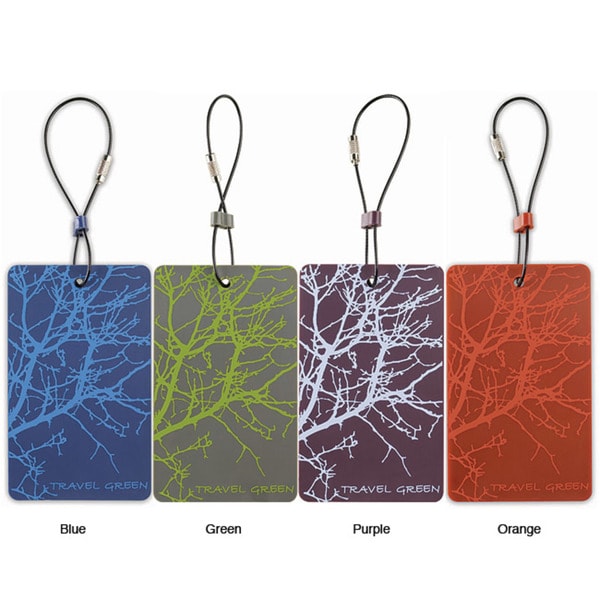 Shop Lewis N. Clark Travel Green 'Branches' Luggage Tags (Set of 2