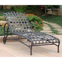 International Caravan Santa Fe Nailhead Multi-position Chaise Lounge
