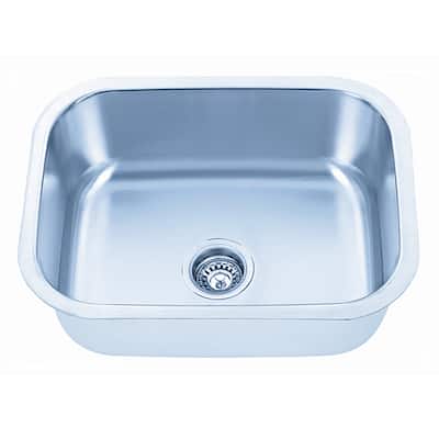 Fine Fixtures Undermount Stainless Steel Single Bowl Kitchen Sink