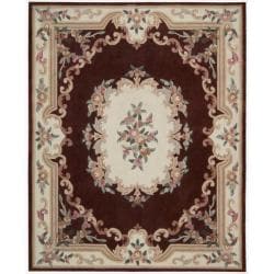 Nourison Hand-tufted Burgundy Overland Street Rug (7'3 x 9'3) - Bed ...