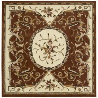 Nourison Hand-tufted Persimmon Overland Street Rug (7' Square) - 7' Square