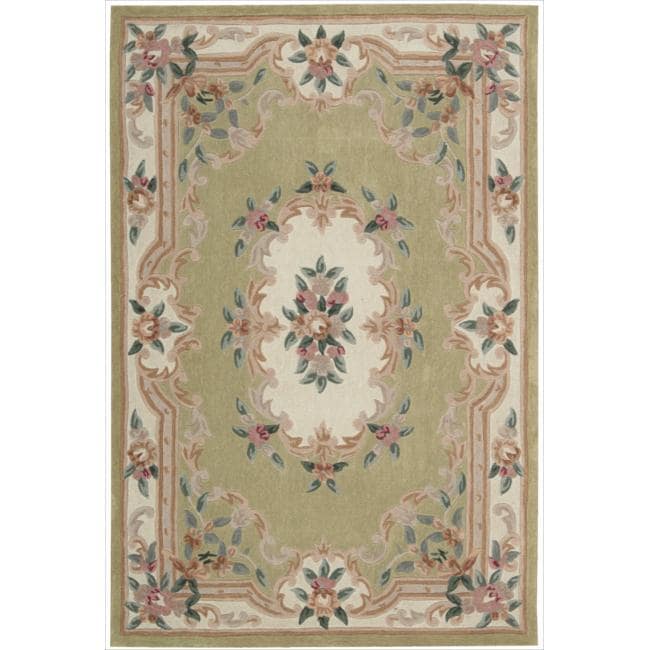 Nourison Hand tufted Green Overland Street Rug (5 X 76)