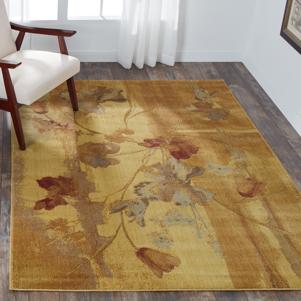 Nourison Somerset Beige Area Rug (5'6 x 7'5) - 5'3" x 7'5"