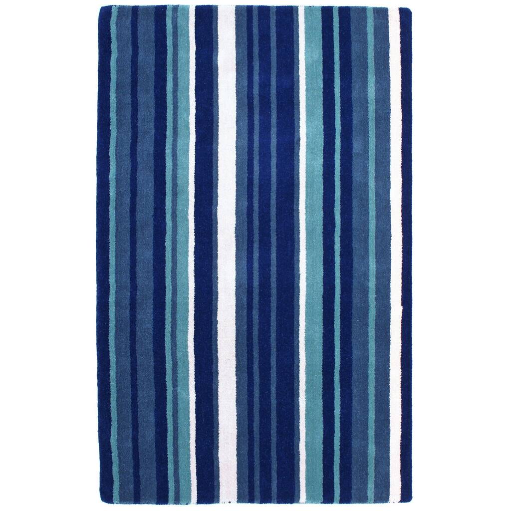 Blue Cosmo Wool Rug