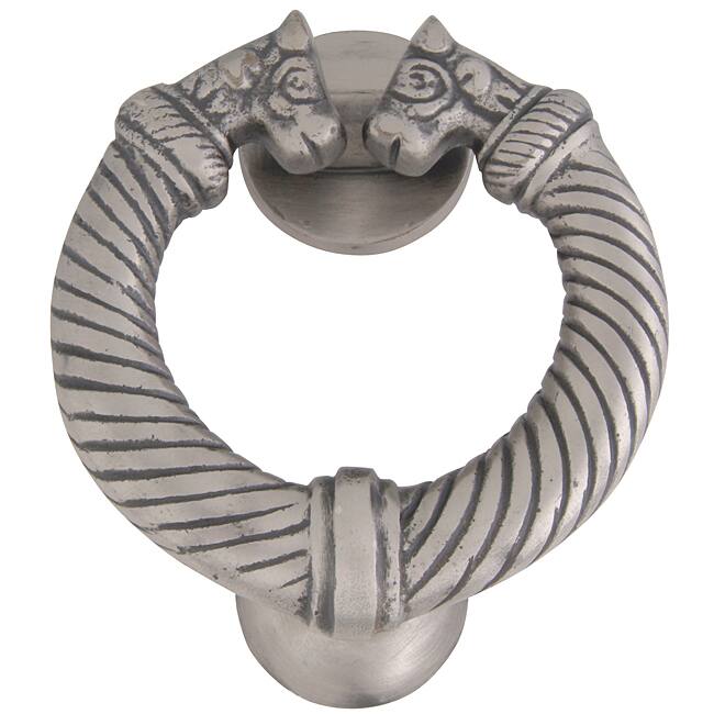 Dog Head Collection Pewter 5.25-inch Door Knocker