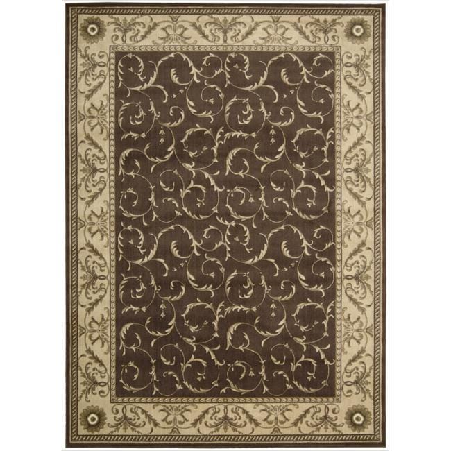 Nourison Summerfield Brown Floral Rug (79 X 1010)