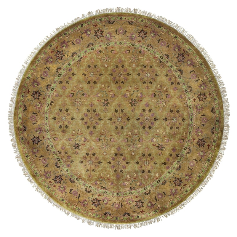Hand-knotted Belmont Wool Area Rug - 8' Round - 8' Round