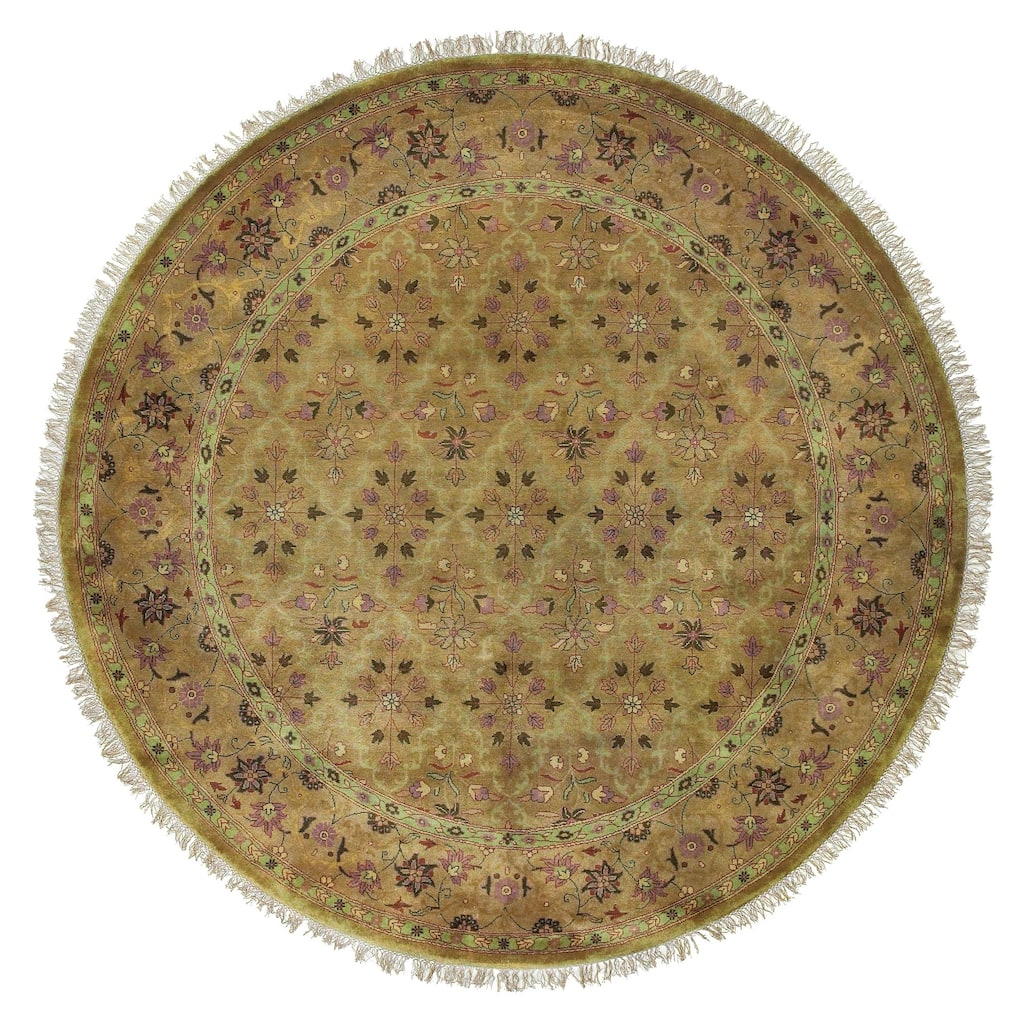 Hand-knotted Belmont Wool Area Rug - 8' Round - 8' Round