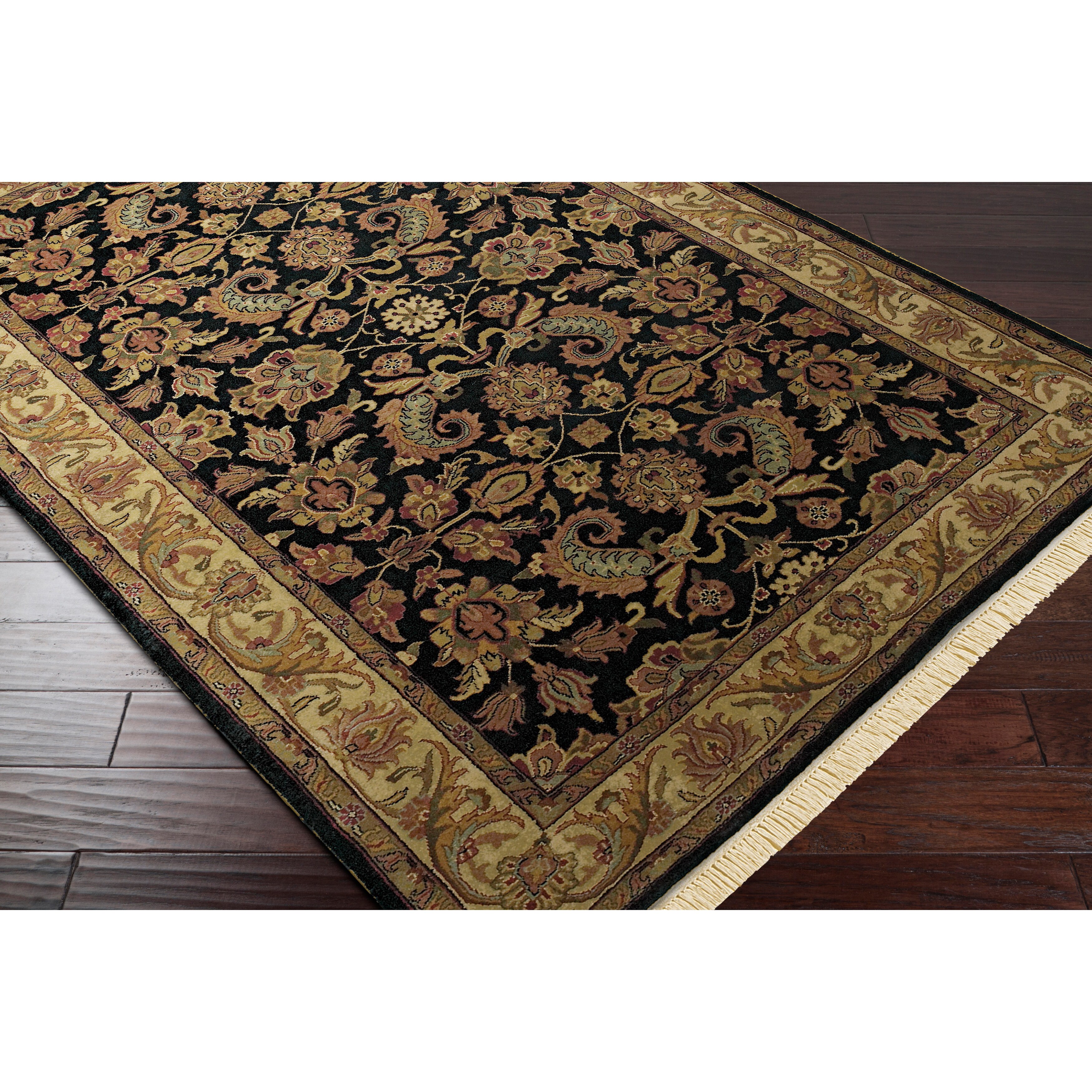 Hand Knotted Downing Wool Area Rug 8 Square
