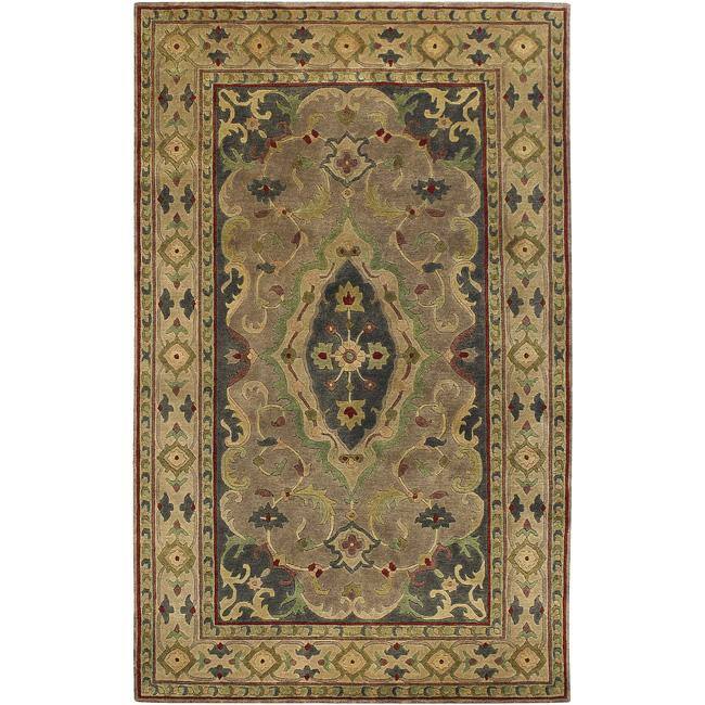 Hand-knotted Rohan Wool Area Rug - 9' x 13'