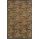 preview thumbnail 4 of 3, Hand-knotted Beige Contemporary Nadia Wool Geometric Area Rug - 5' x 8' - 5' x 8'