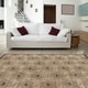 preview thumbnail 2 of 3, Hand-knotted Beige Contemporary Nadia Wool Geometric Area Rug - 5' x 8' - 5' x 8'