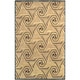 preview thumbnail 1 of 3, Hand-knotted Beige Contemporary Nadia Wool Geometric Area Rug - 5' x 8' - 5' x 8' Beige - 5' x 8' - Rectangle