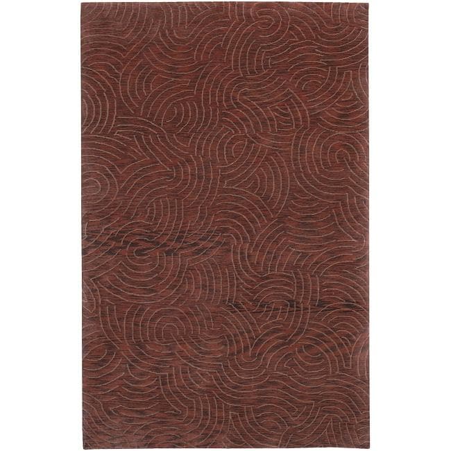 Julie Cohn Hand knotted Ridgewood Abstract Design Wool Rug (8 X 11)