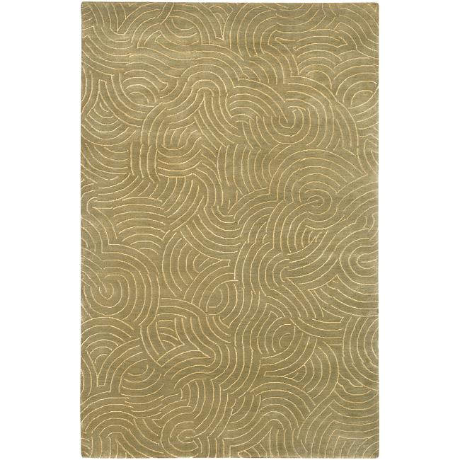 Julie Cohn Hand knotted Woodstock Abstract Design Wool Rug (9 X 13)