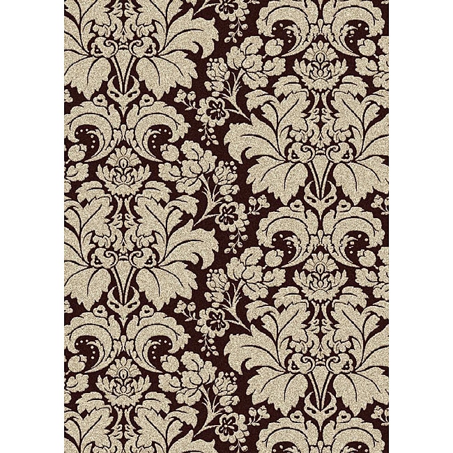 Brilliance Floral Damask Area Rug (55 X 77)