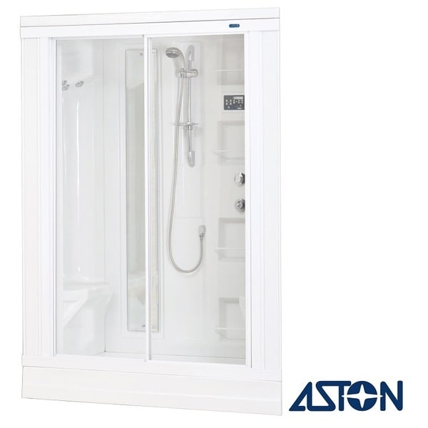 Aston White 86 inch Drop in 18 jet Steam Shower