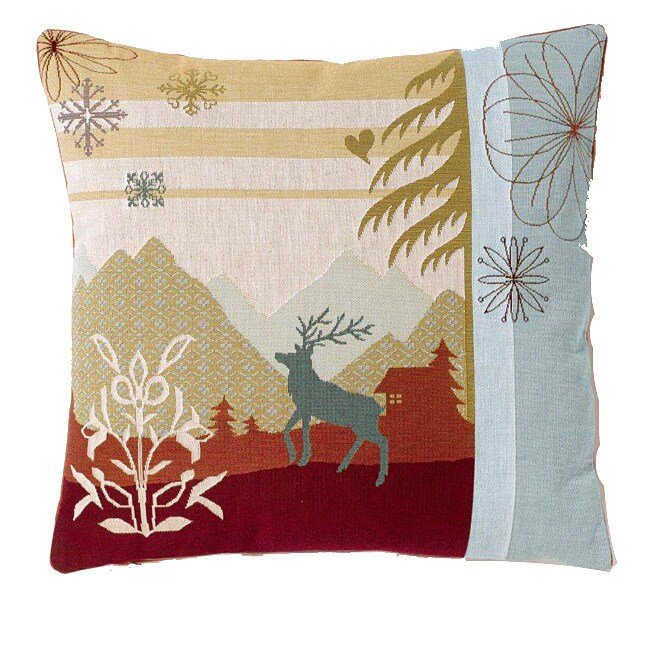 A&B Home 18-inch Glam Deer Accent Throw Pillow