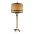 Gold Capiz Pole Table Lamp