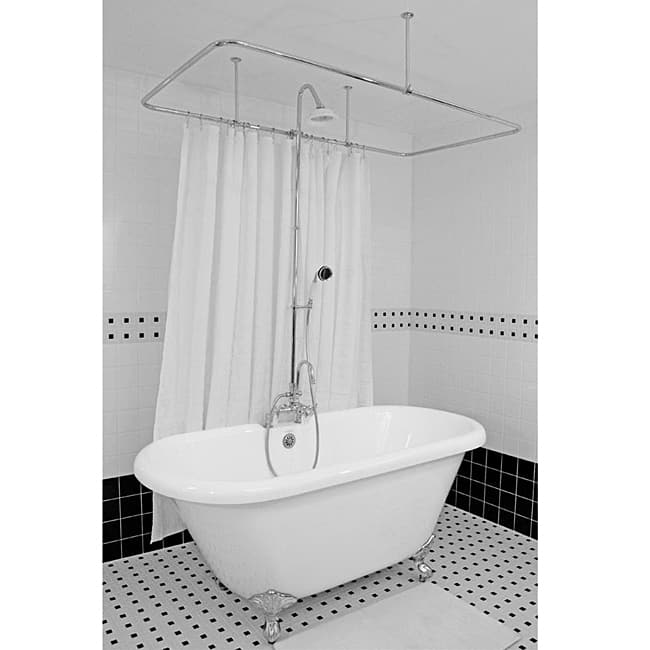 Spa Collection 67-inch Double-ended Clawfoot Tub and Shower Pack