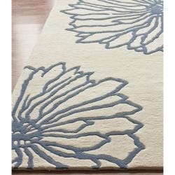 nuLOOM Handmade Luna Floral Print New Zealand Wool Rug (7'6" x 9'6") Nuloom 7x9   10x14 Rugs