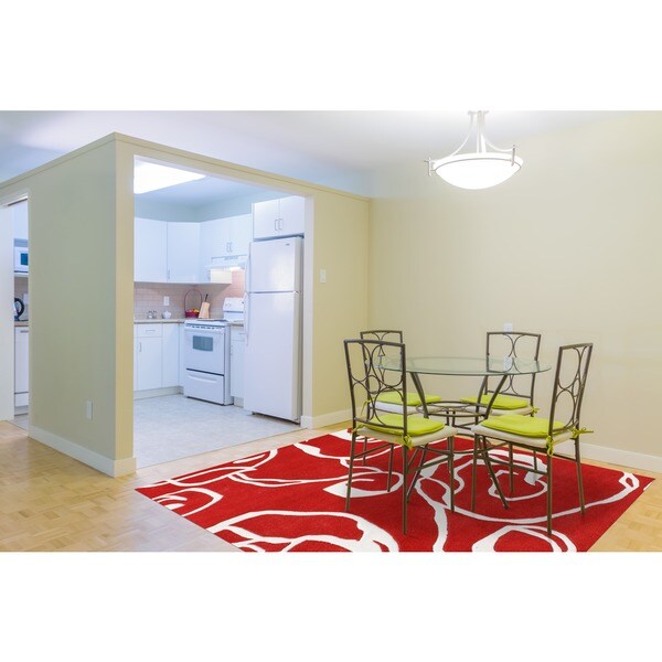 Alliyah Handmade Red New Zealand Blend Wool Rug (8' x 10')