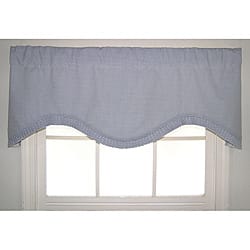 Shop Crosswell Check Ruffled Cornice Valance Free Shipping On