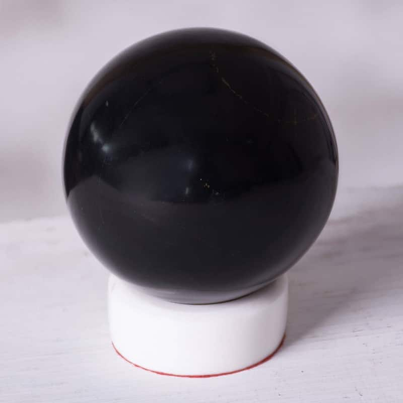 Handmade World Of Shadow Onyx Sphere Sculpture (peru) - On Sale - Bed 