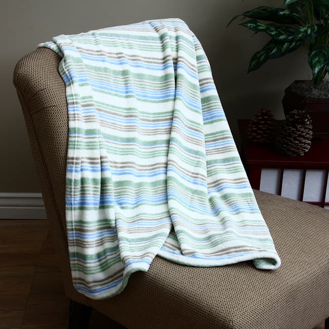 Micro Raschel Stripe Blanket