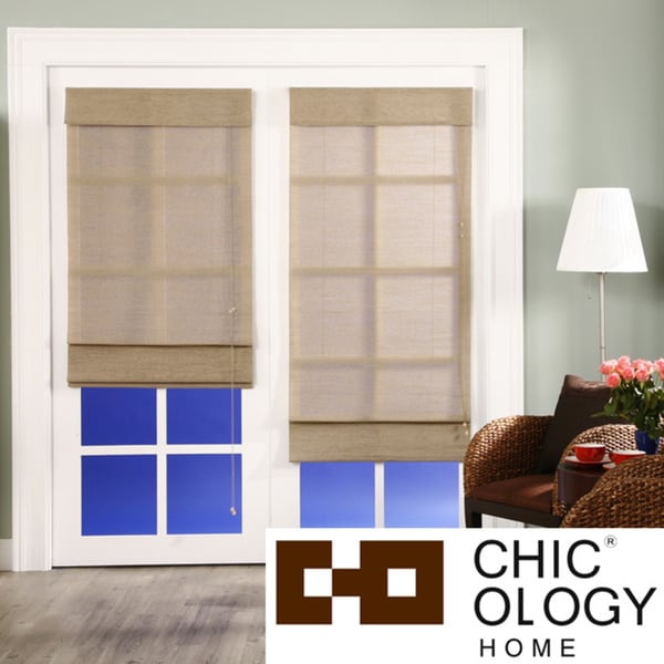 Chicology Roman Shade Jute Fabric Privacy Nevada ...