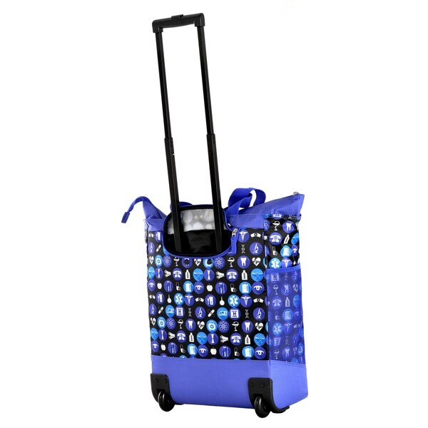 rolling nurse tote