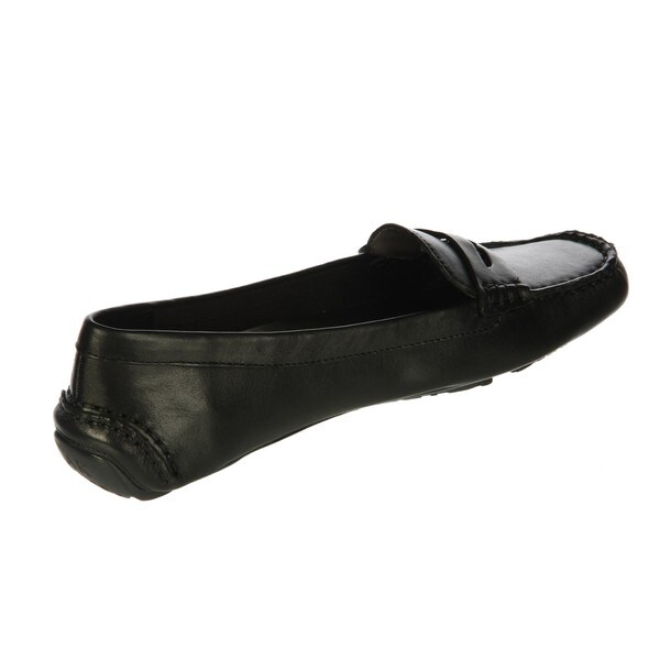 womens black driving loafers