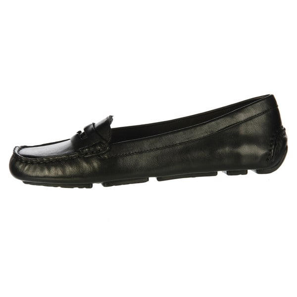 black driving moccasins womens