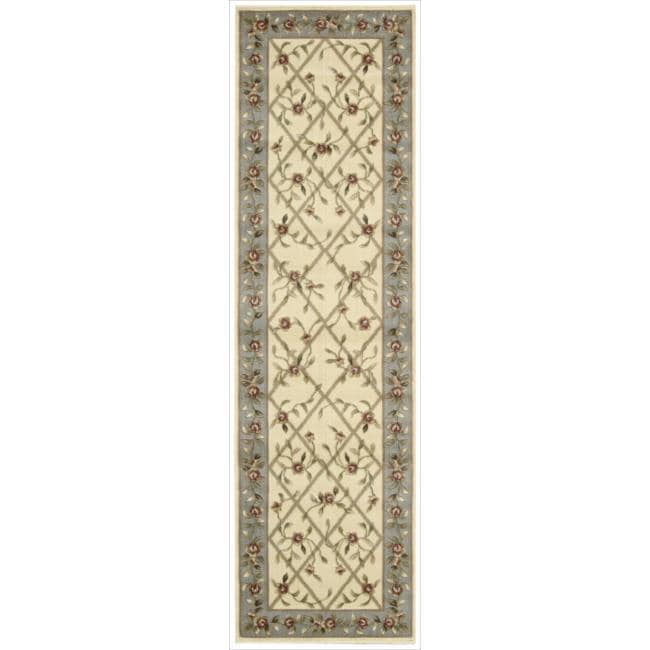 Nourison Summerfield Ivory Floral Pattern Rug (23 X 8)