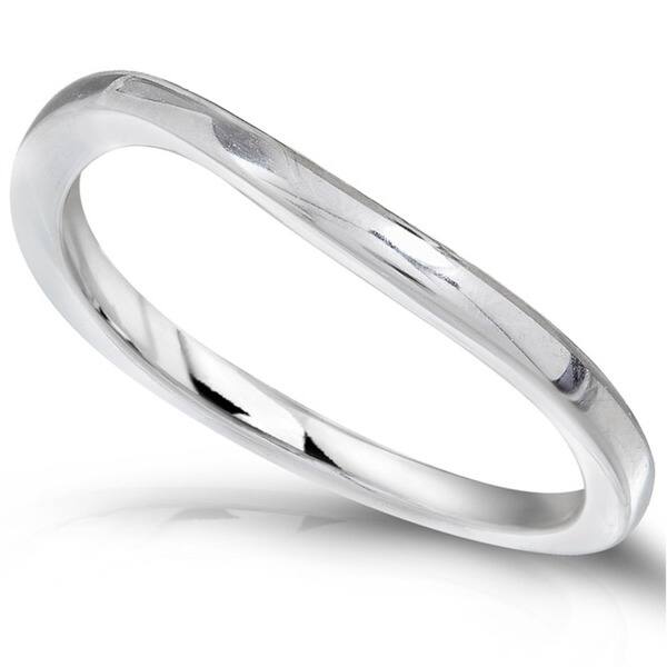 Black Bow Jewelry 2.5mm Milgrain Edge Domed Band in 14k White Gold Black Bow Jewelry 2.5mm Milgrain Edge Domed Band in 14k White Gold