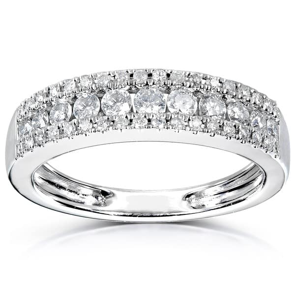 Shop Annello By Kobelli 14k White Gold 1 2ct Tdw Multi 3 Row