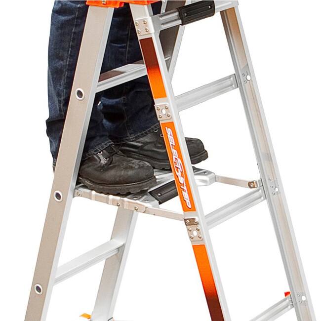 Little Giant Adjustable 5 - 8 ft. Select Step Ladder