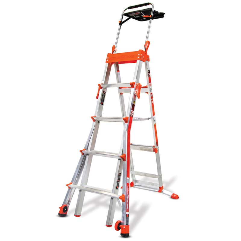 Little Giant Adjustable 5 - 8 ft. Select Step Ladder