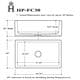 preview thumbnail 12 of 15, White Italian Fireclay Reversible Farmhouse Kitchen Sink - 29.75" x 18" x 10"