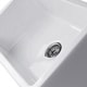 preview thumbnail 8 of 15, White Italian Fireclay Reversible Farmhouse Kitchen Sink - 29.75" x 18" x 10"