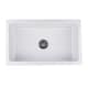 preview thumbnail 5 of 15, White Italian Fireclay Reversible Farmhouse Kitchen Sink - 29.75" x 18" x 10"