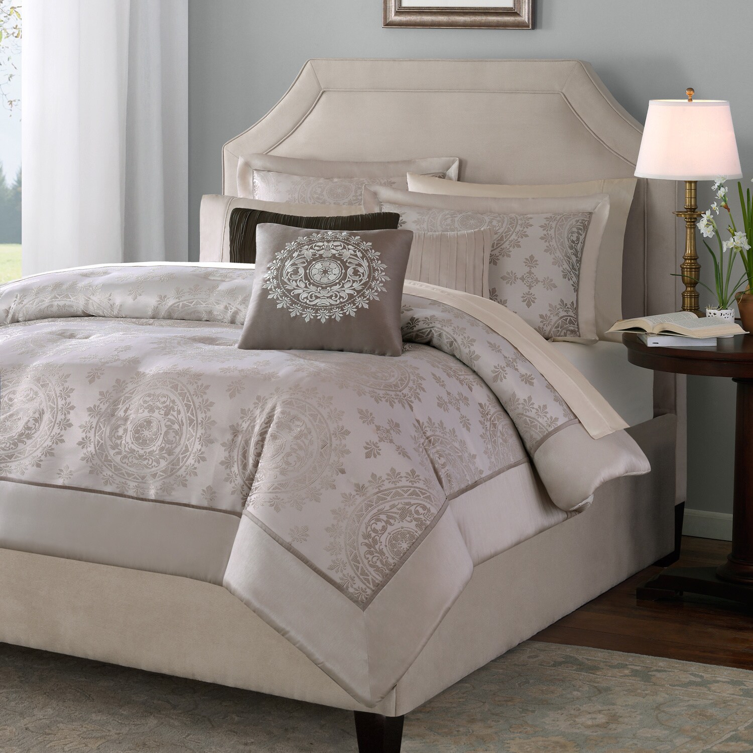 Urban Habitat Archer Taupe Printed 7 Piece Duvet Cover Set Free Madison Park Sausalito 6 Piece Duvet Cover Set